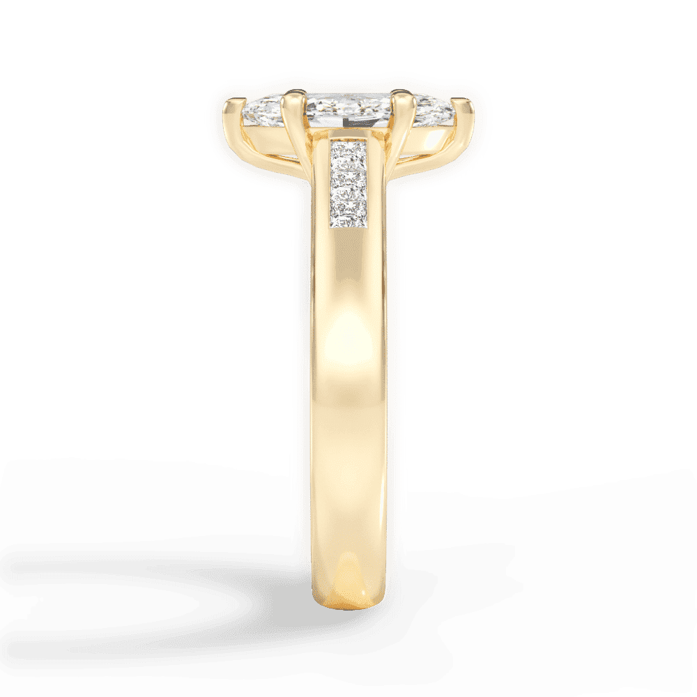 14kt Yellow Gold/18kt Yellow Gold/marquise/perspective