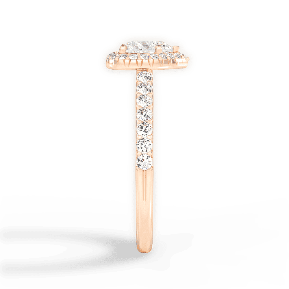 14kt Rose Gold/18kt Rose Gold/heart/perspective