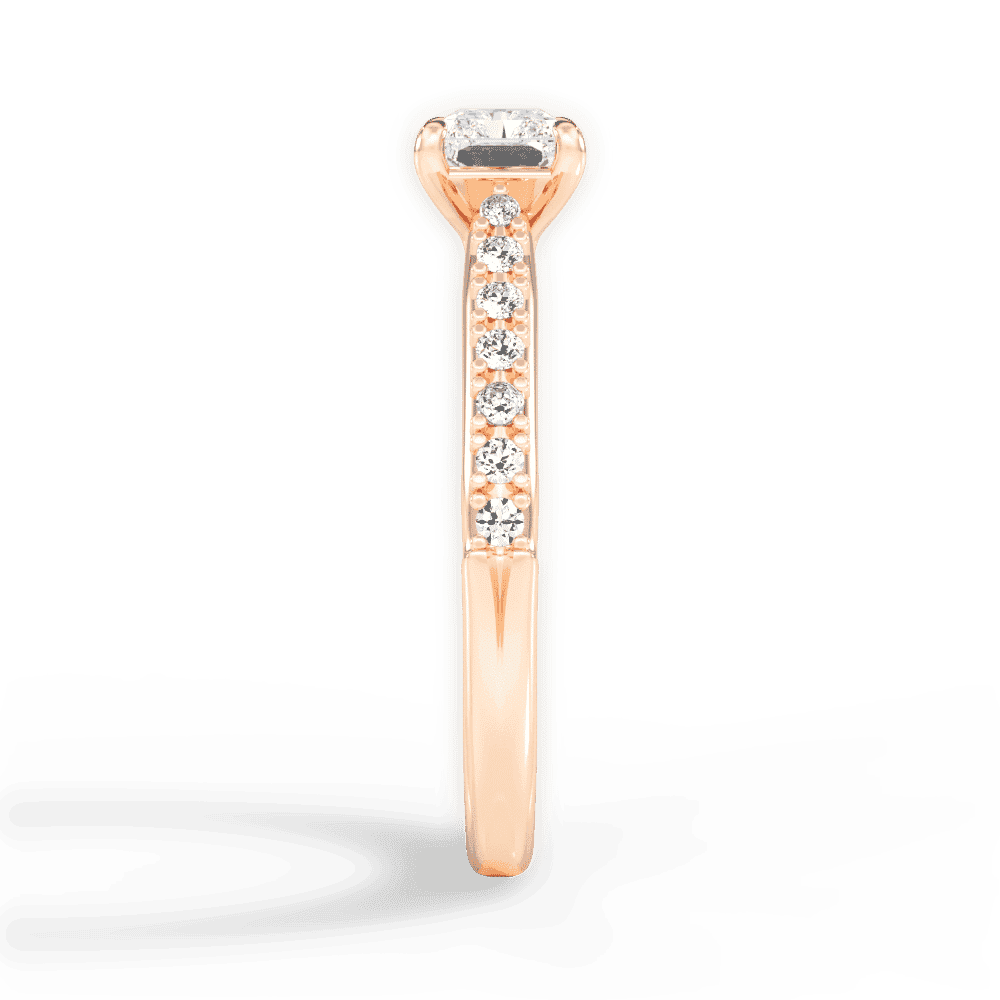 14kt Rose Gold/18kt Rose Gold/radiant/perspective