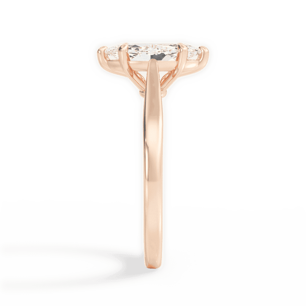 14kt Rose Gold/18kt Rose Gold/marquise/perspective
