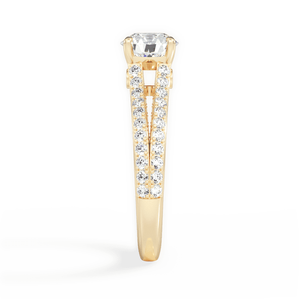 14kt Yellow Gold/18kt Yellow Gold/round/perspective