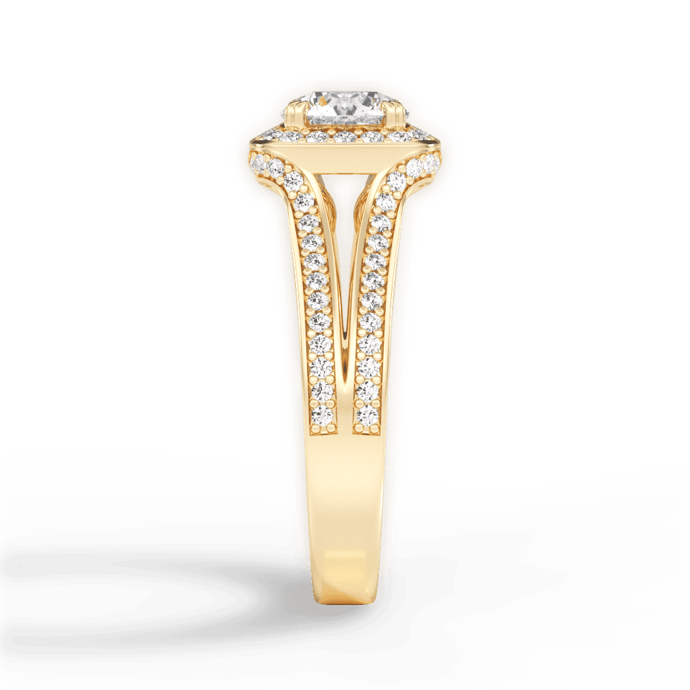 14kt Yellow Gold/18kt Yellow Gold/round/perspective