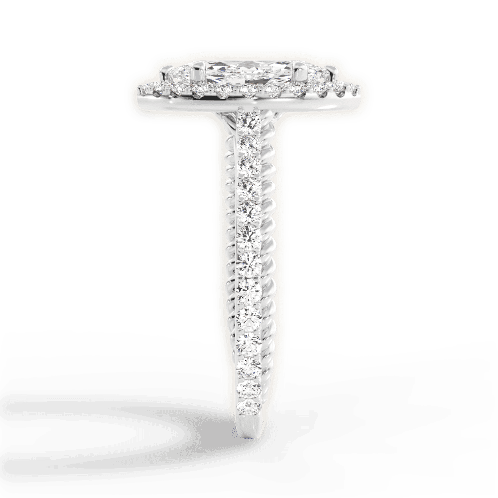 14kt White Gold/18kt White Gold/Platinum/marquise/perspective