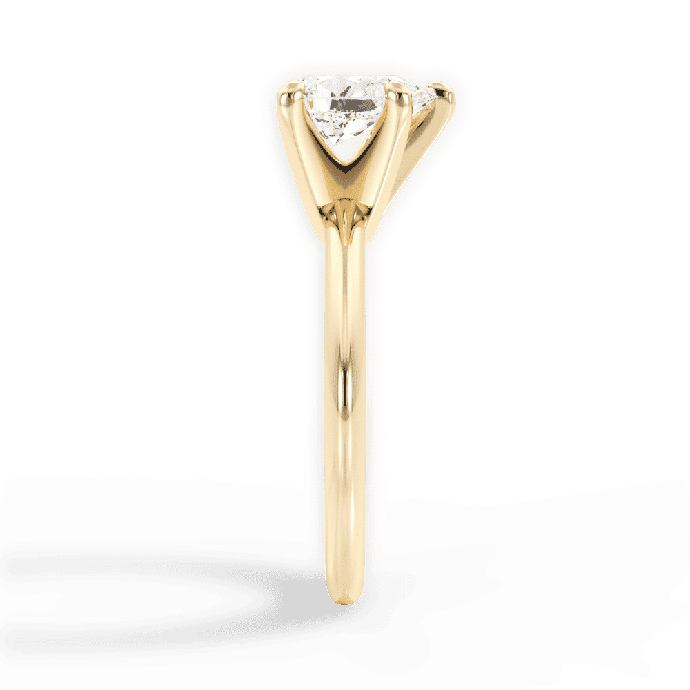 14kt Yellow Gold/18kt Yellow Gold/pear/perspective