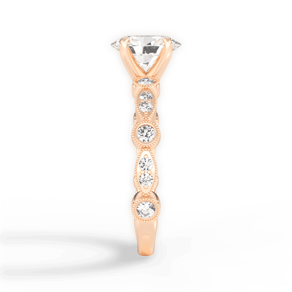 14kt Rose Gold/18kt Rose Gold/oval/perspective