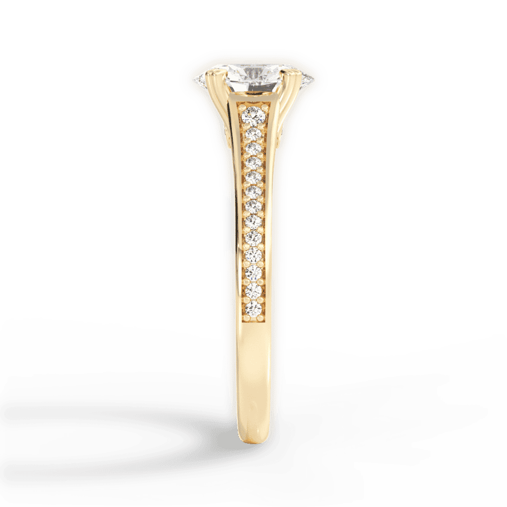 14kt Yellow Gold/18kt Yellow Gold/oval/perspective