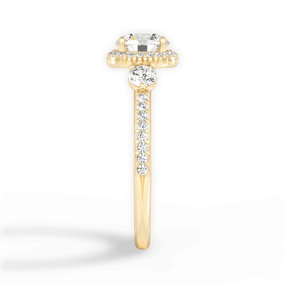 14kt Yellow Gold/18kt Yellow Gold/round/perspective