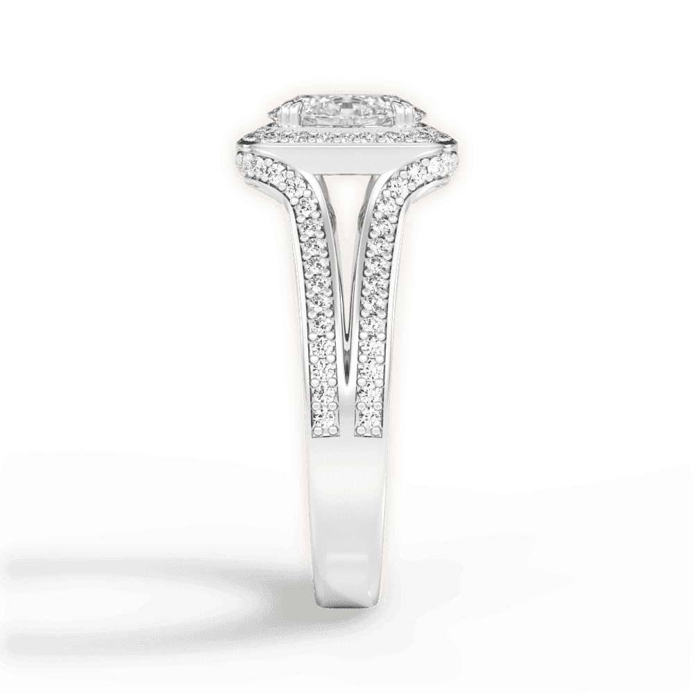 14kt White Gold/18kt White Gold/Platinum/oval/perspective
