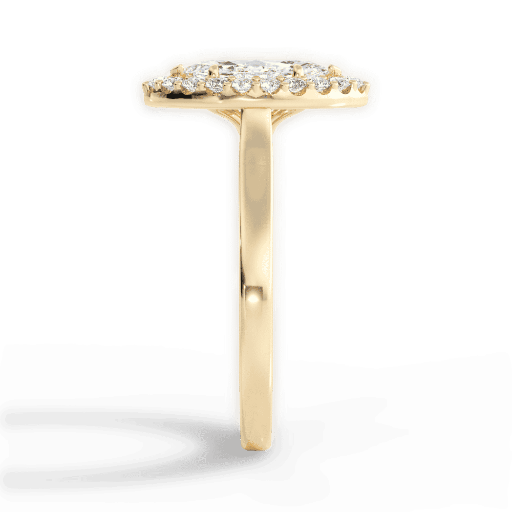 14kt Yellow Gold/18kt Yellow Gold/marquise/perspective