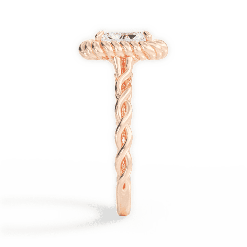14kt Rose Gold/18kt Rose Gold/radiant/perspective