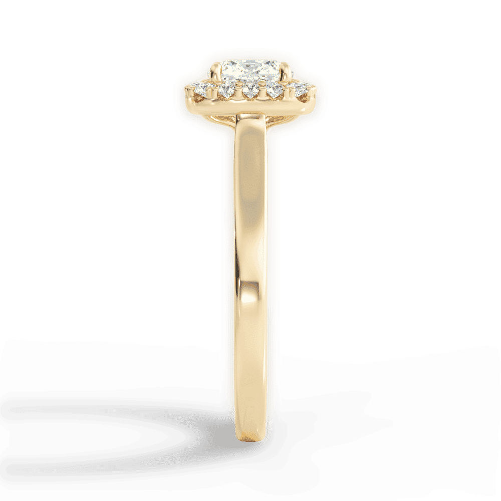 14kt Yellow Gold/18kt Yellow Gold/cushion/perspective