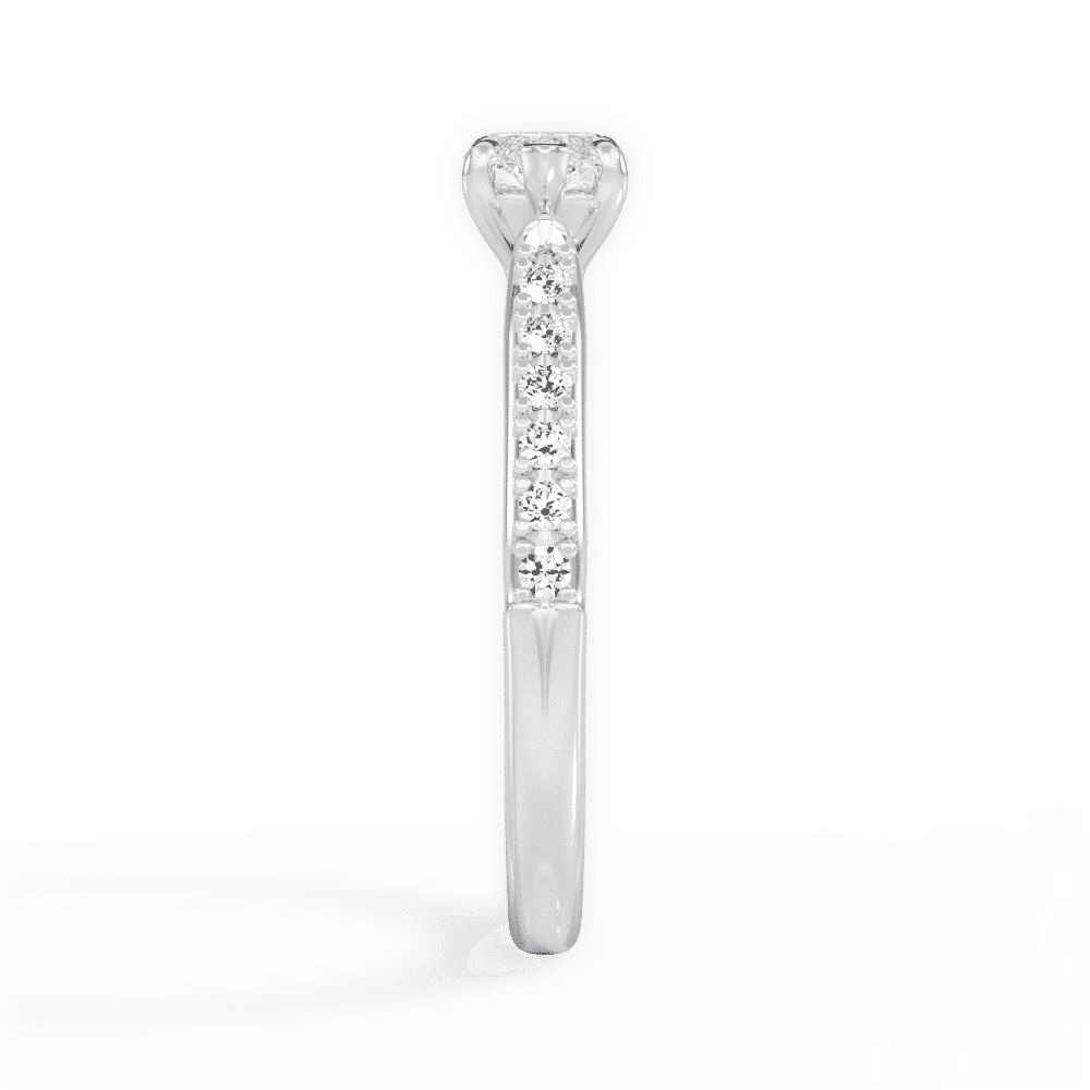 14kt White Gold/18kt White Gold/Platinum/marquise/perspective