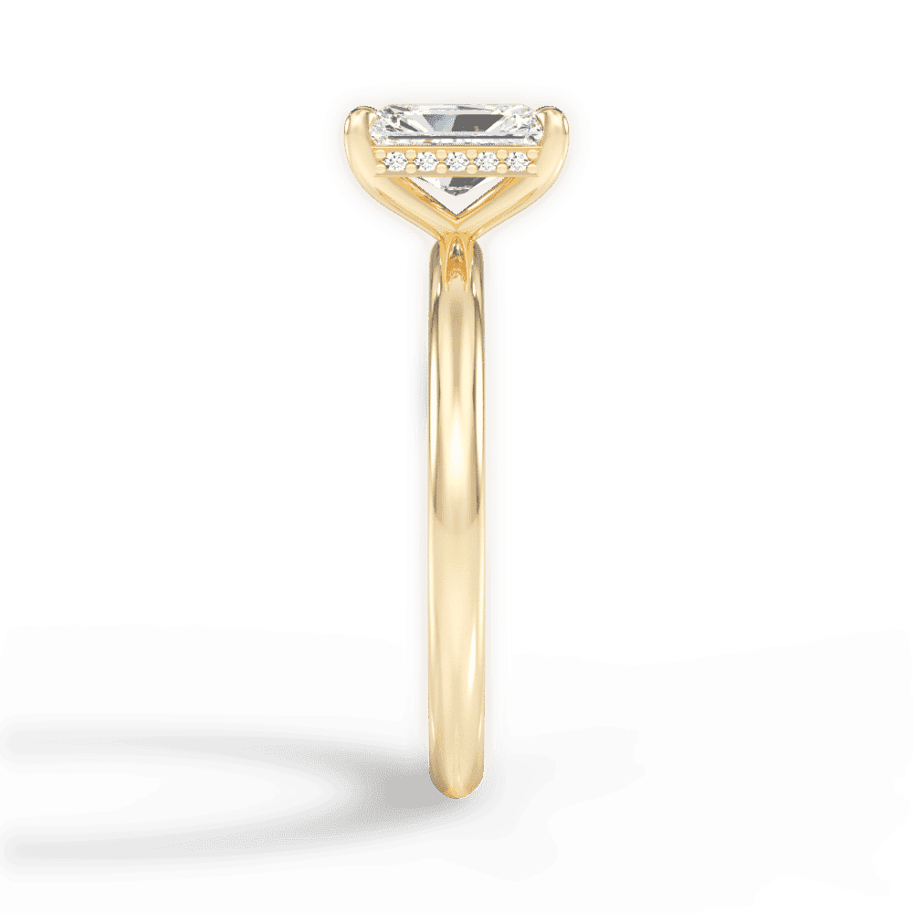 14kt Yellow Gold/18kt Yellow Gold/radiant/perspective