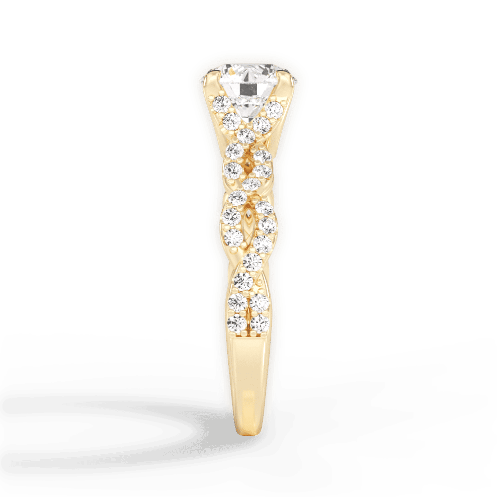 14kt Yellow Gold/18kt Yellow Gold/round/perspective