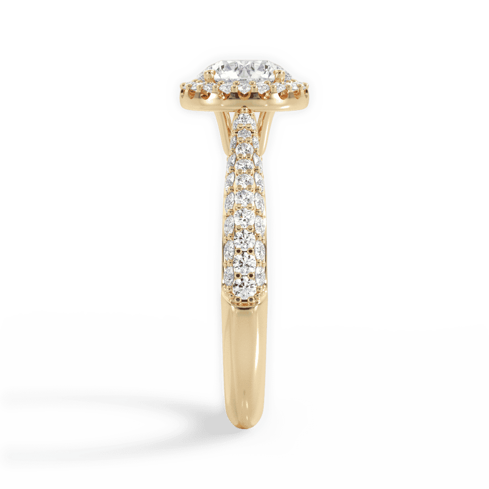 14kt Yellow Gold/18kt Yellow Gold/round/perspective