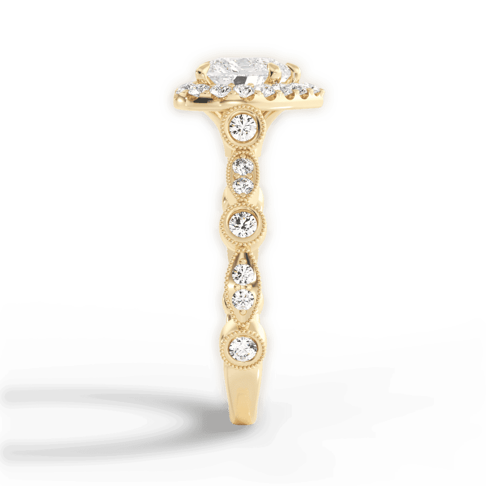 14kt Yellow Gold/18kt Yellow Gold/heart/perspective