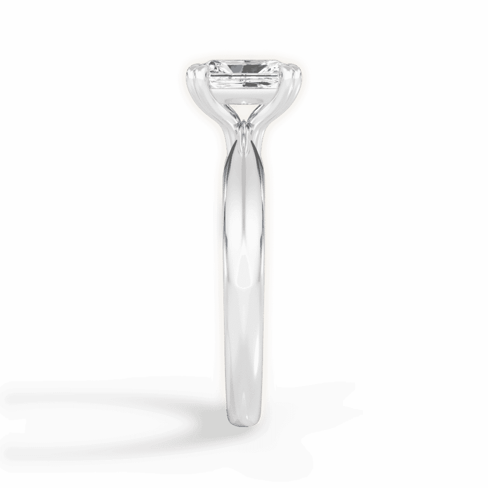 14kt White Gold/18kt White Gold/Platinum/radiant/perspective