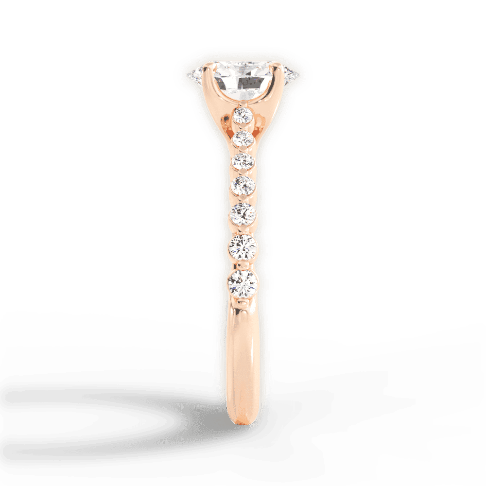 14kt Rose Gold/18kt Rose Gold/oval/perspective