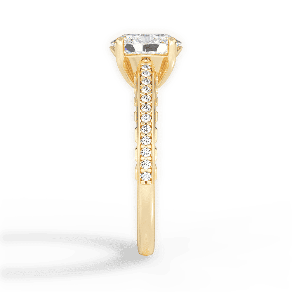14kt Yellow Gold/18kt Yellow Gold/oval/perspective