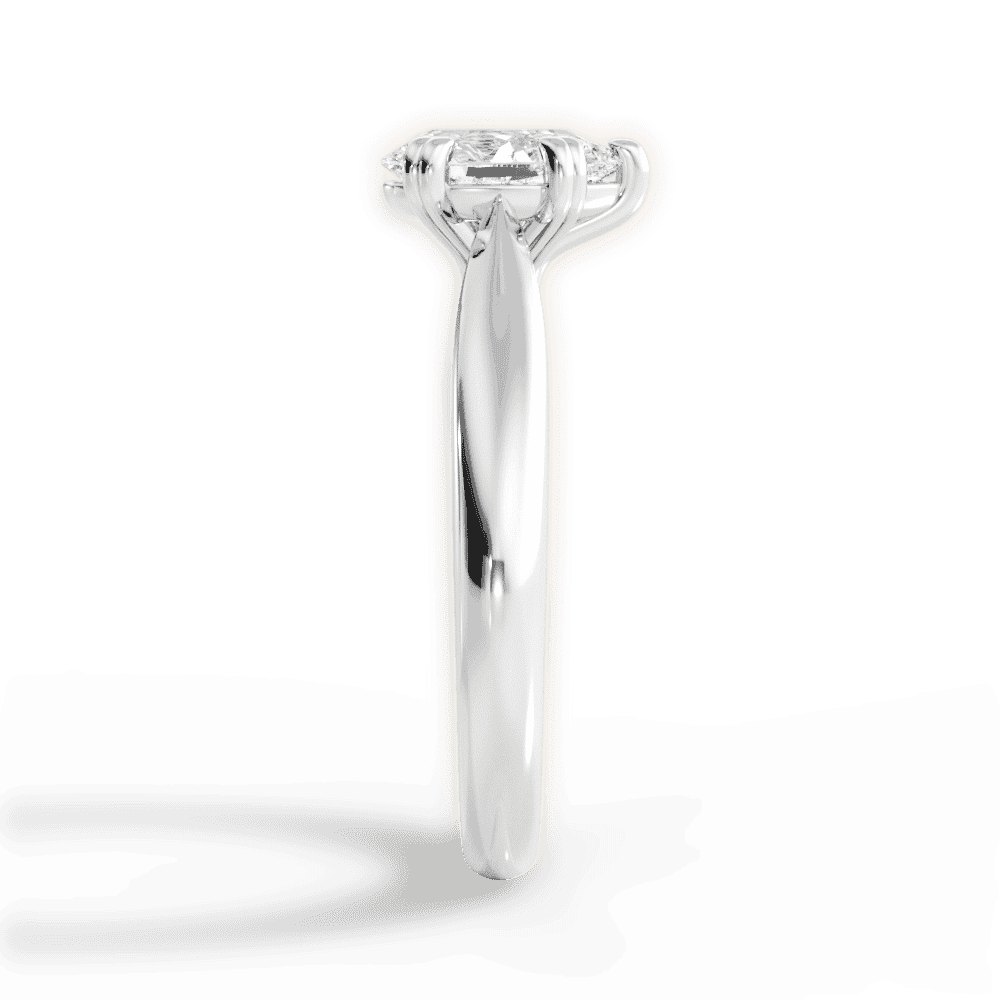 14kt White Gold/18kt White Gold/Platinum/pear/perspective