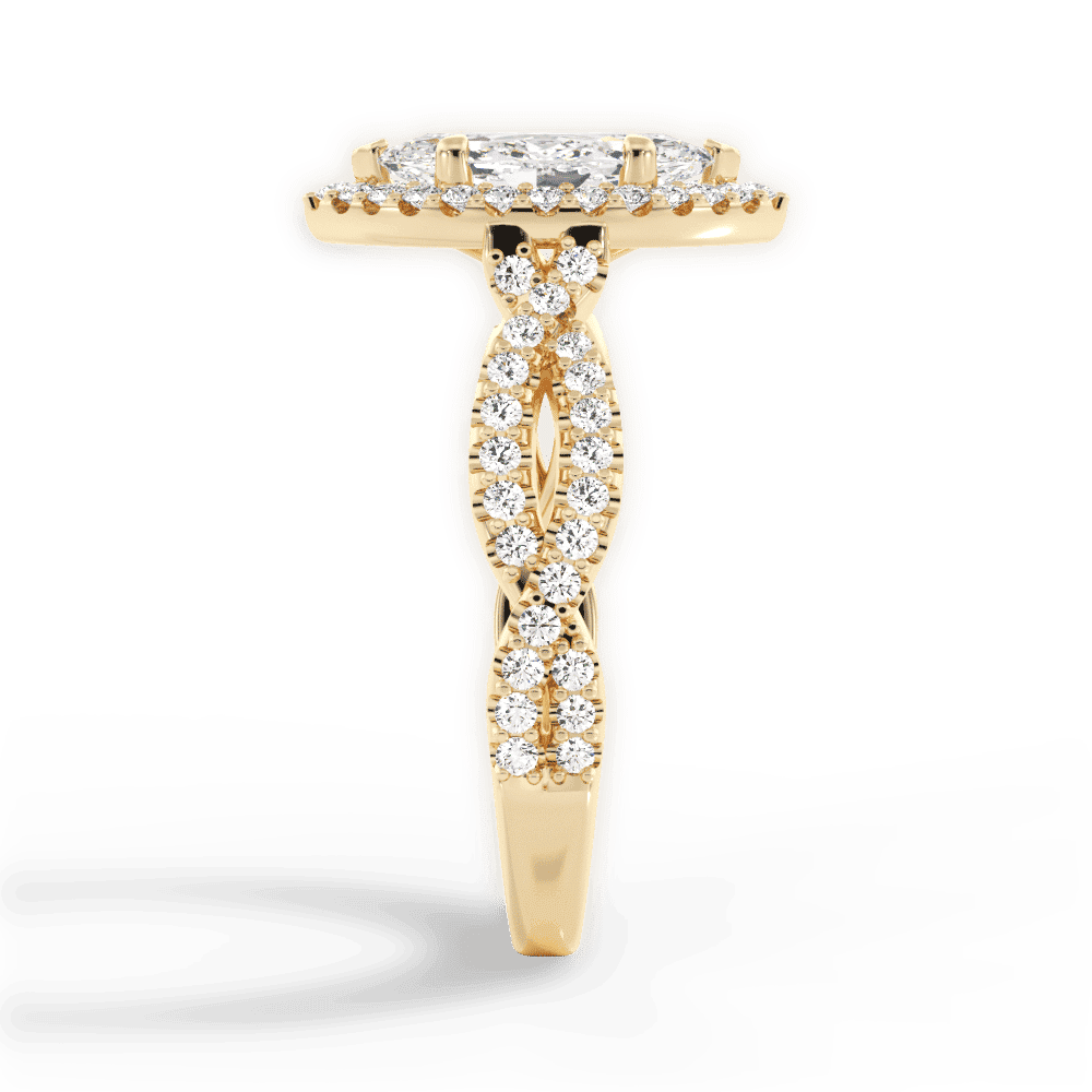 14kt Yellow Gold/18kt Yellow Gold/marquise/perspective