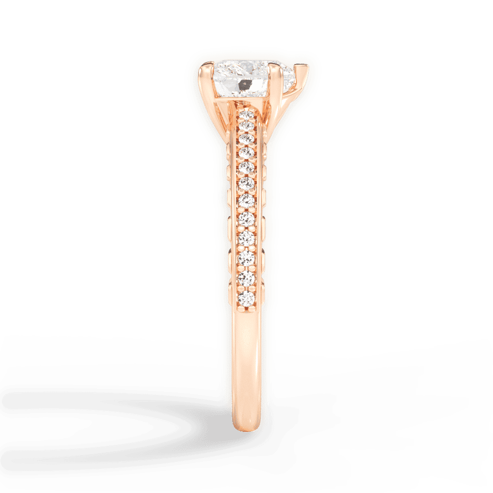 14kt Rose Gold/18kt Rose Gold/heart/perspective