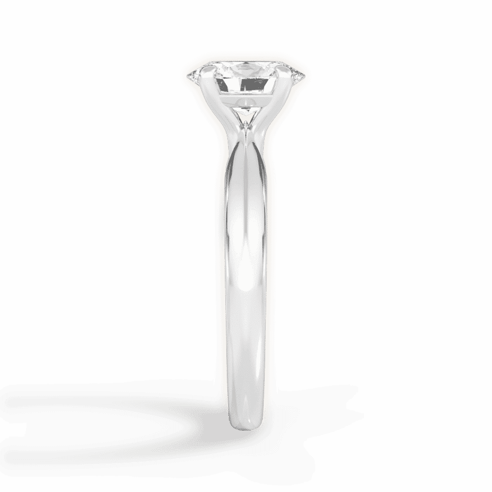14kt White Gold/18kt White Gold/Platinum/oval/perspective