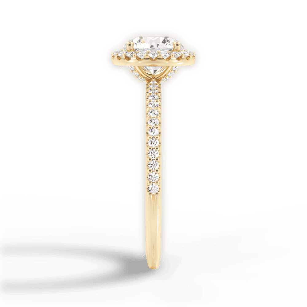 14kt Yellow Gold/18kt Yellow Gold/round/perspective