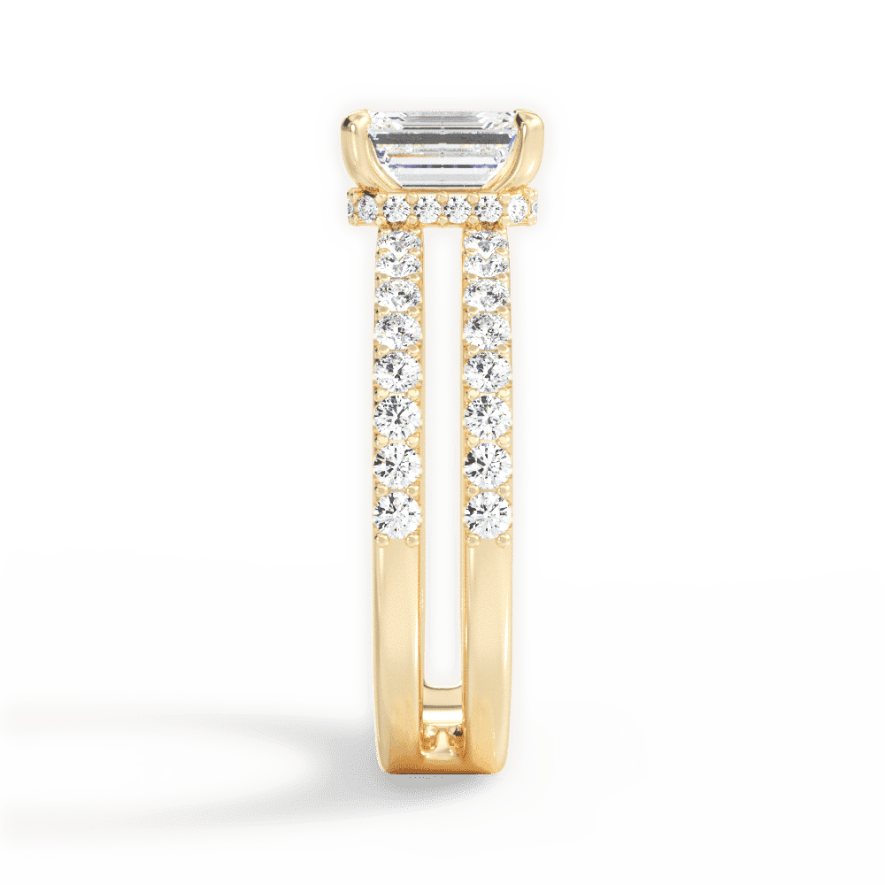 14kt Yellow Gold/18kt Yellow Gold/emerald/perspective