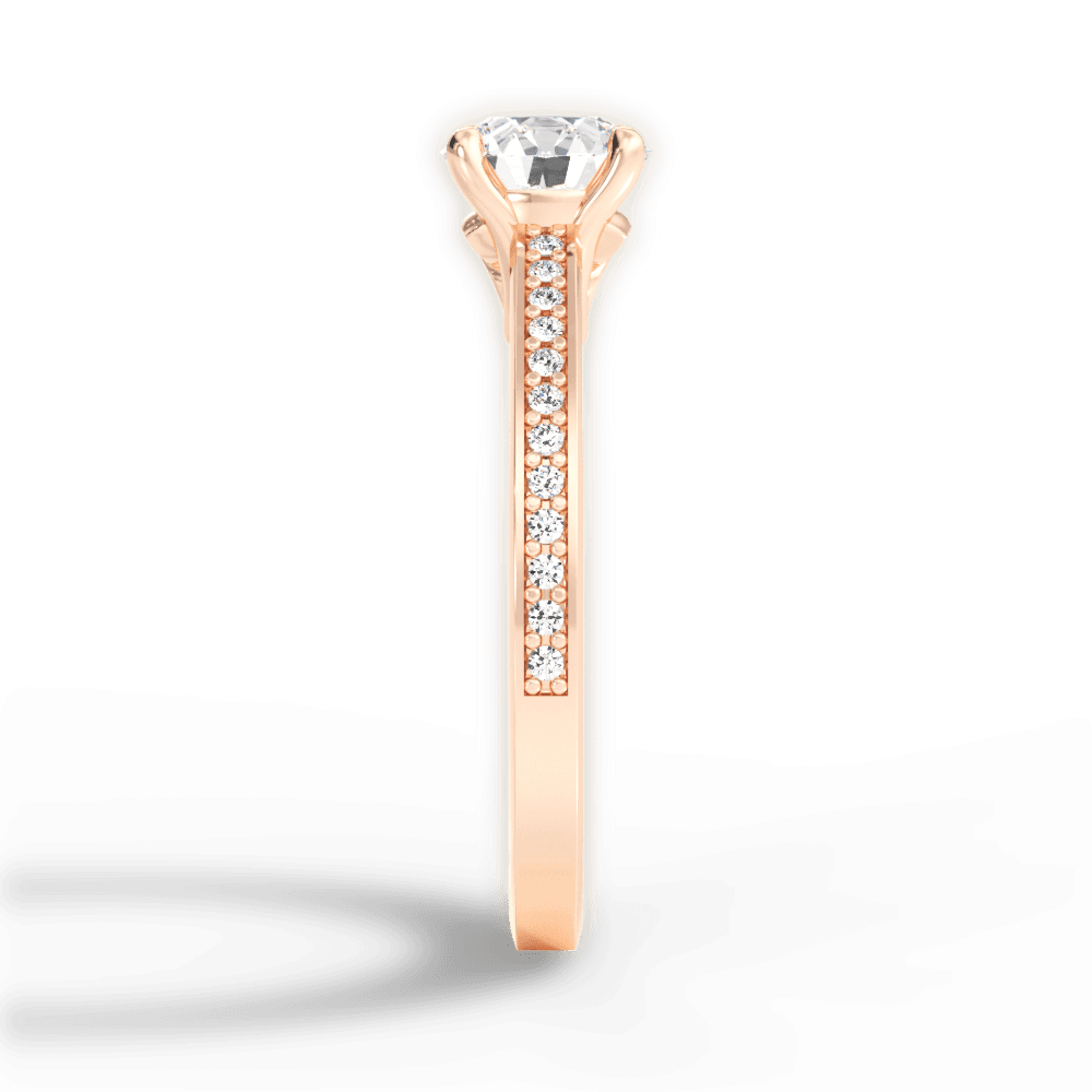 14kt Rose Gold/18kt Rose Gold/round/perspective