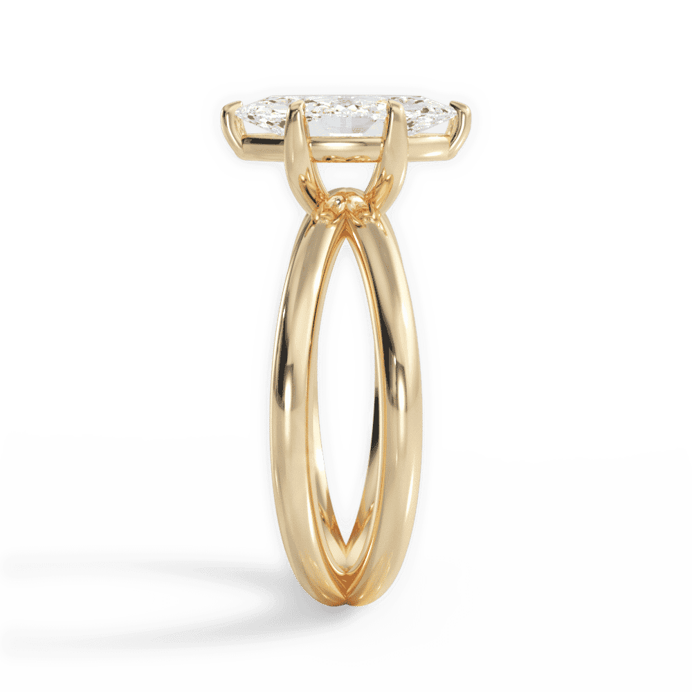14kt Yellow Gold/18kt Yellow Gold/marquise/perspective