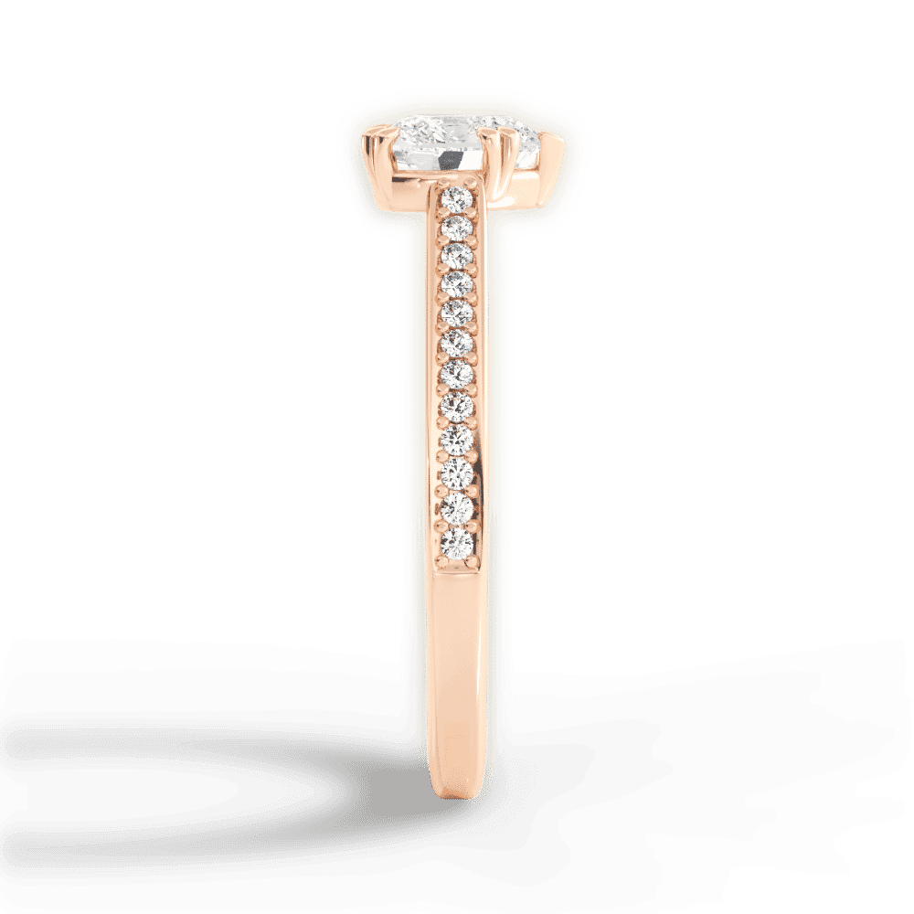 14kt Rose Gold/18kt Rose Gold/heart/perspective
