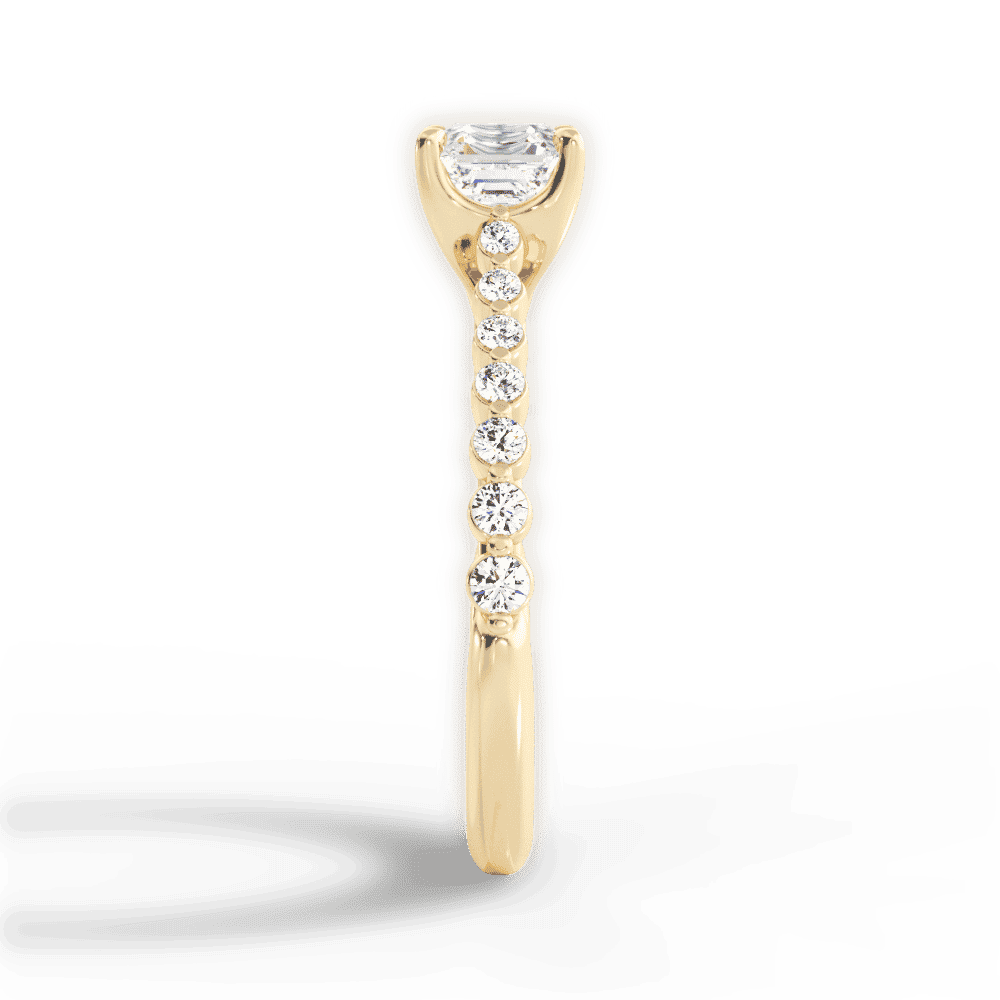 14kt Yellow Gold/18kt Yellow Gold/asscher/perspective