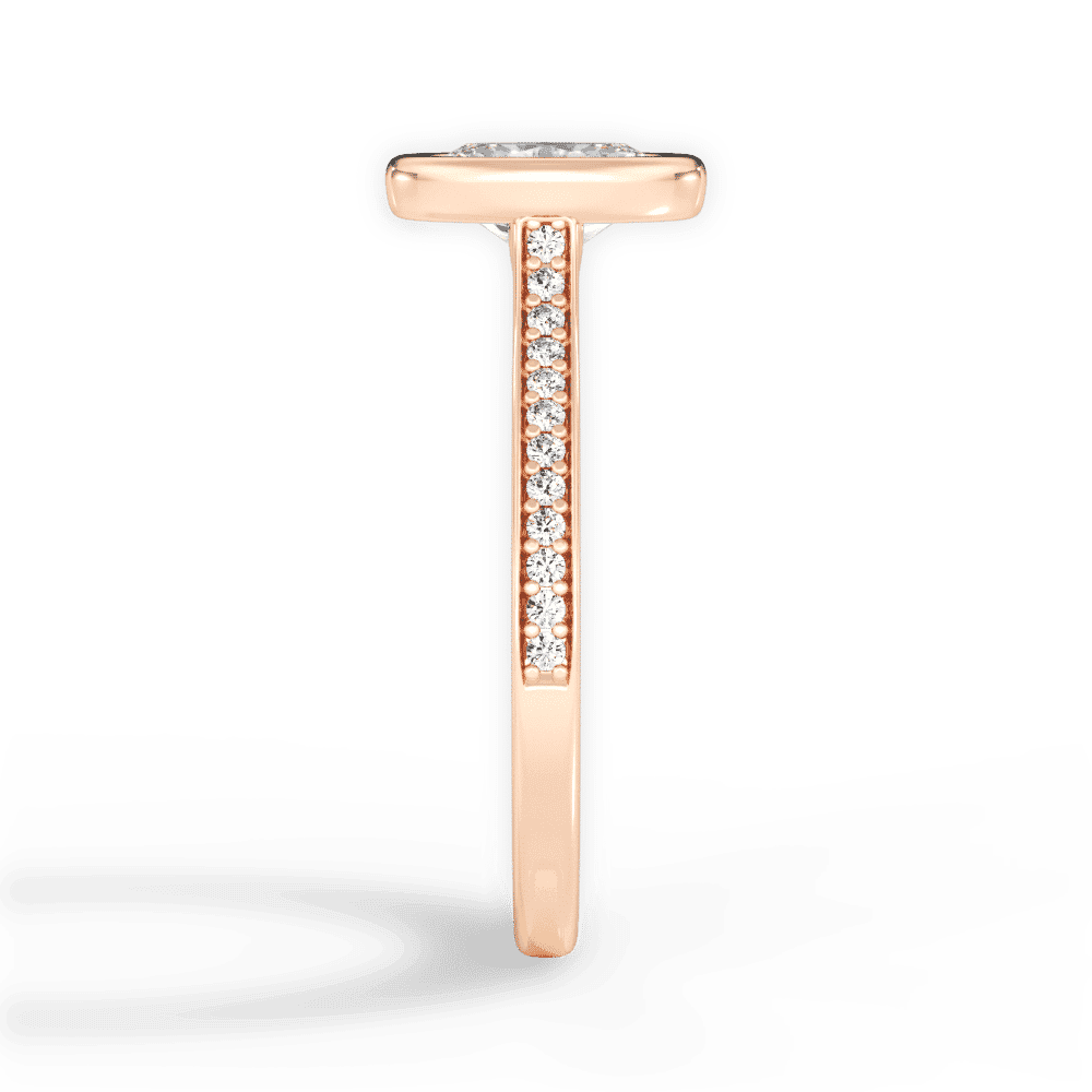14kt Rose Gold/18kt Rose Gold/oval/perspective