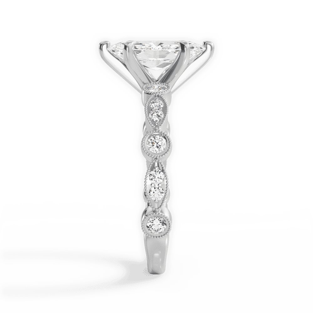 14kt White Gold/18kt White Gold/Platinum/marquise/perspective