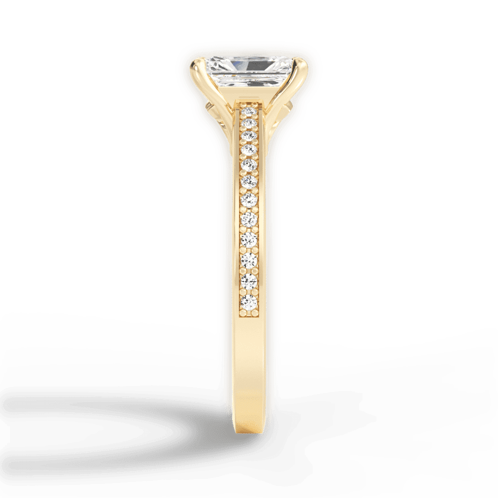 14kt Yellow Gold/18kt Yellow Gold/radiant/perspective