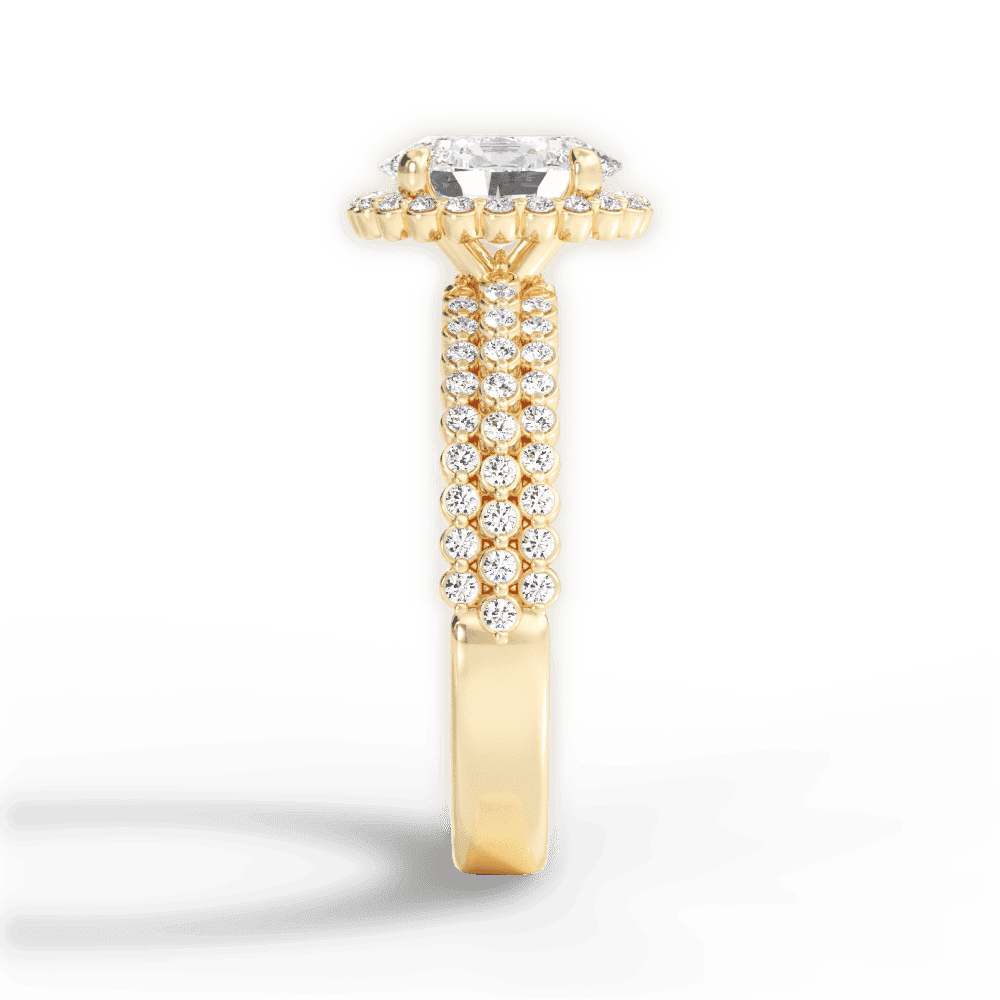 14kt Yellow Gold/18kt Yellow Gold/oval/perspective