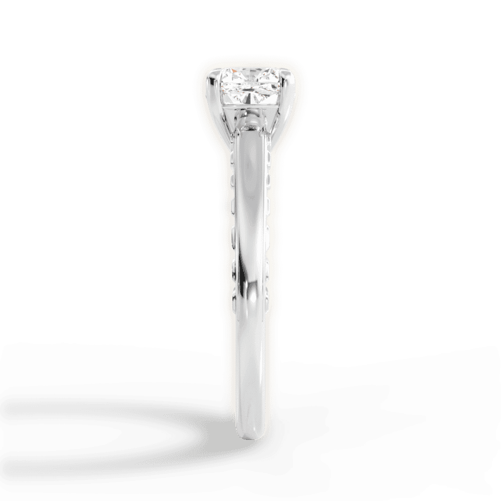 14kt White Gold/18kt White Gold/Platinum/cushion/perspective