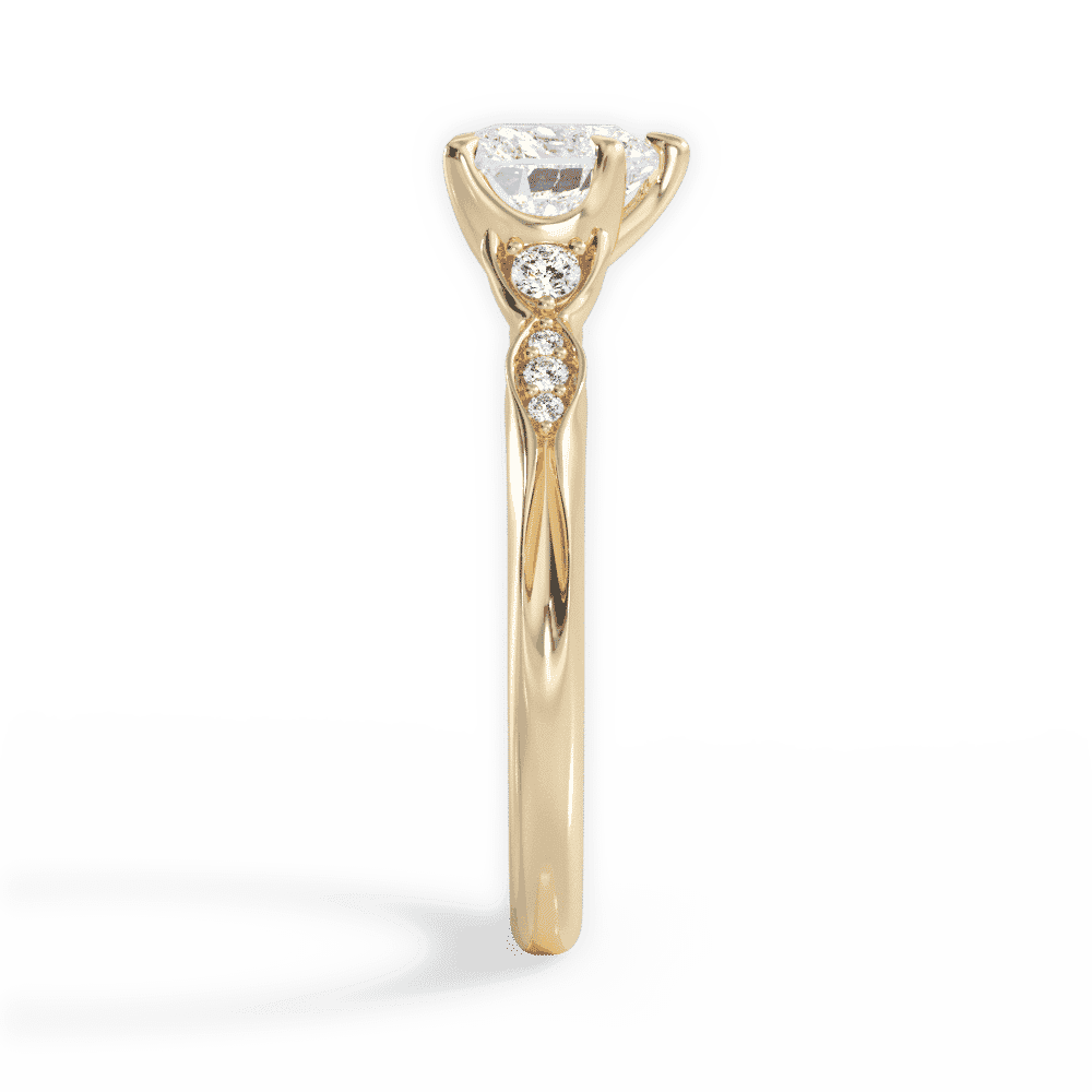 14kt Yellow Gold/18kt Yellow Gold/heart/perspective