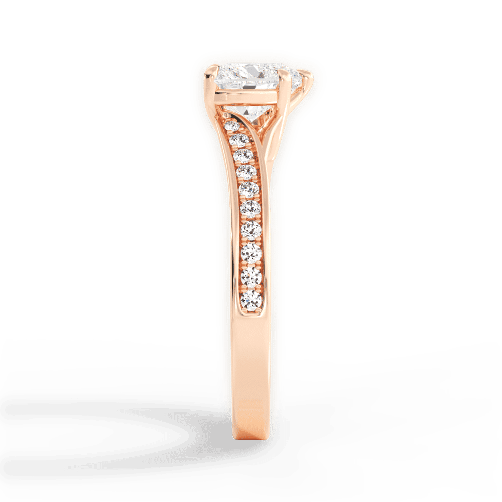 14kt Rose Gold/18kt Rose Gold/heart/perspective