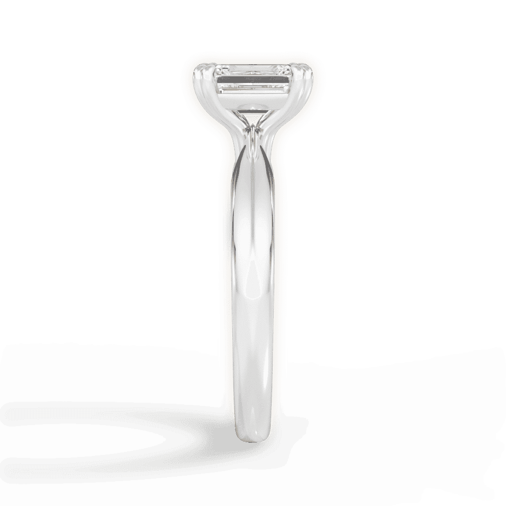 14kt White Gold/18kt White Gold/Platinum/emerald/perspective