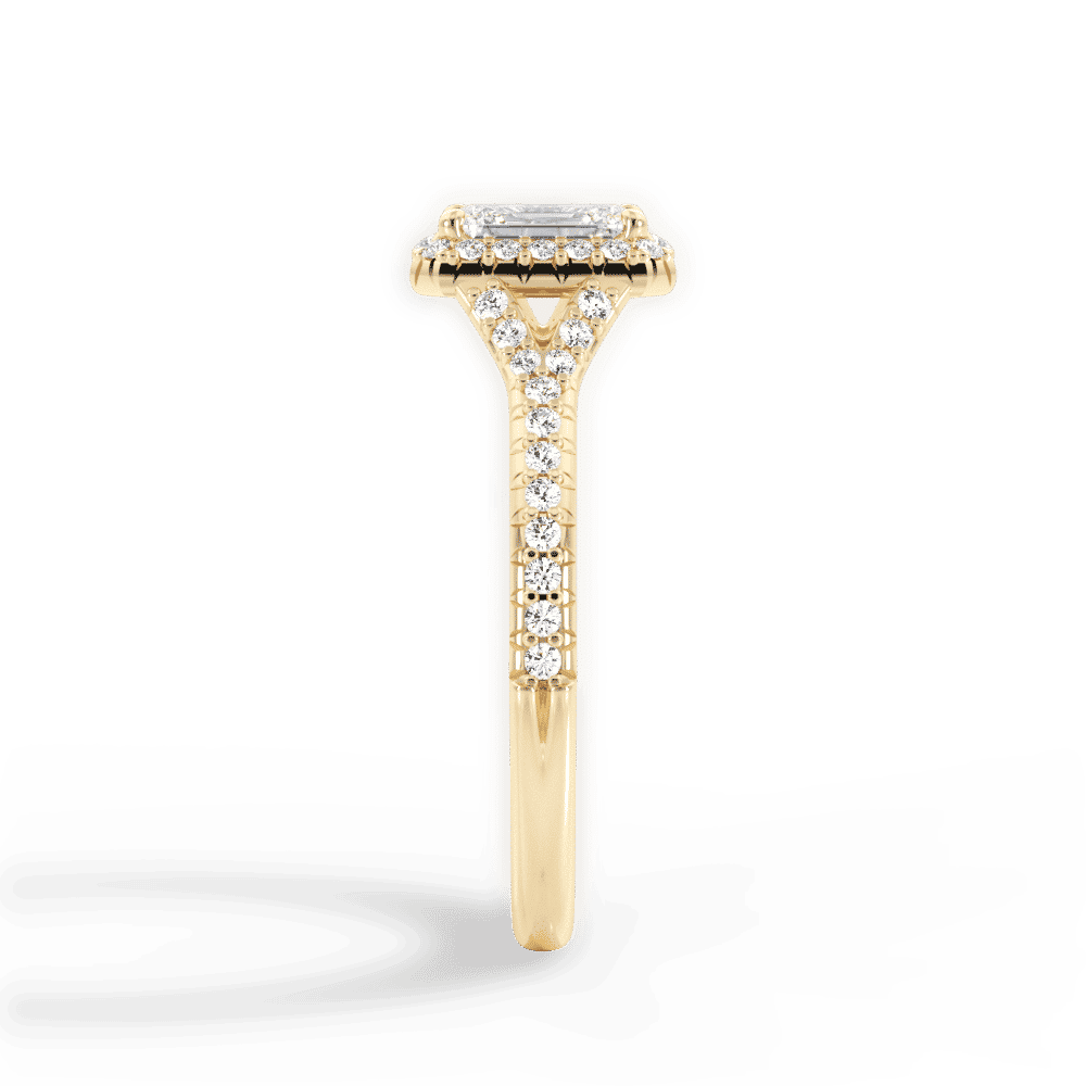 14kt Yellow Gold/18kt Yellow Gold/emerald/perspective