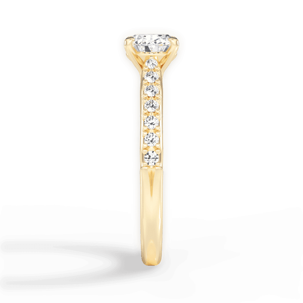 14kt Yellow Gold/18kt Yellow Gold/oval/perspective