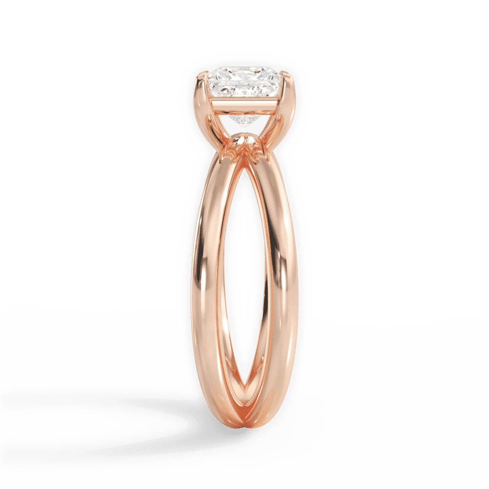 14kt Rose Gold/18kt Rose Gold/princess/perspective