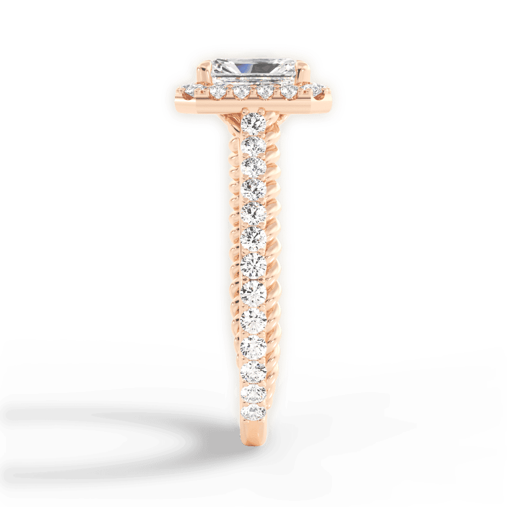 14kt Rose Gold/18kt Rose Gold/radiant/perspective