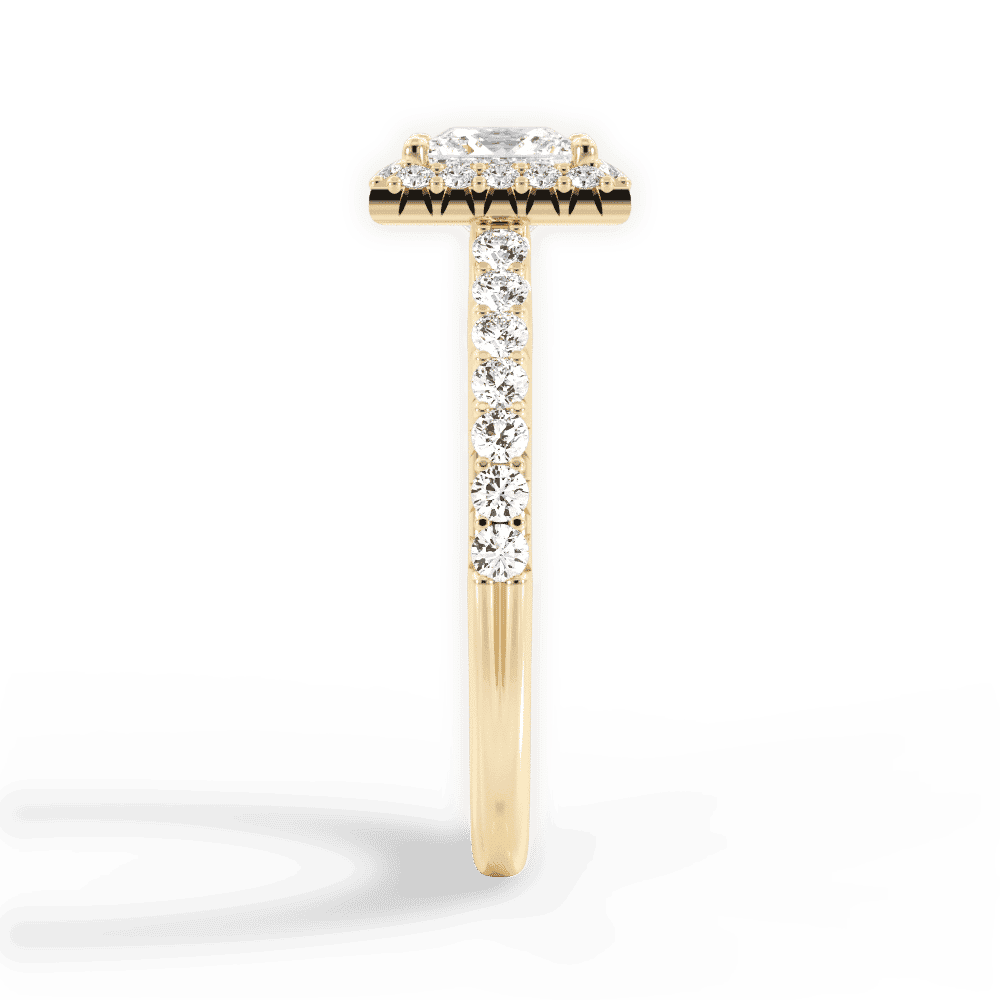 14kt Yellow Gold/18kt Yellow Gold/princess/perspective