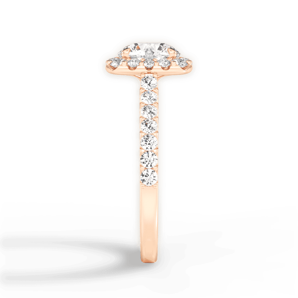 14kt Rose Gold/18kt Rose Gold/round/perspective