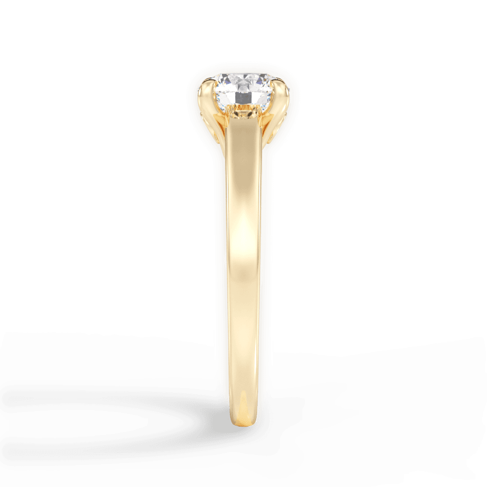 14kt Yellow Gold/18kt Yellow Gold/round/perspective