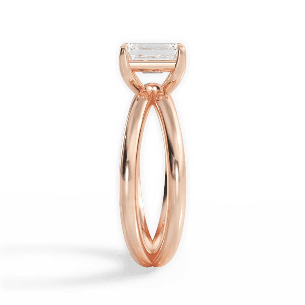 14kt Rose Gold/18kt Rose Gold/emerald/perspective