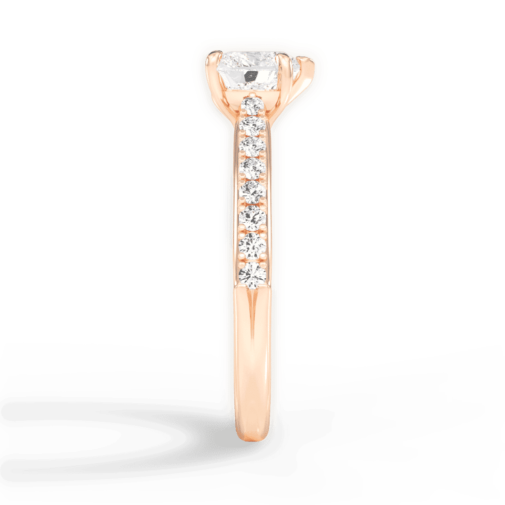 14kt Rose Gold/18kt Rose Gold/heart/perspective